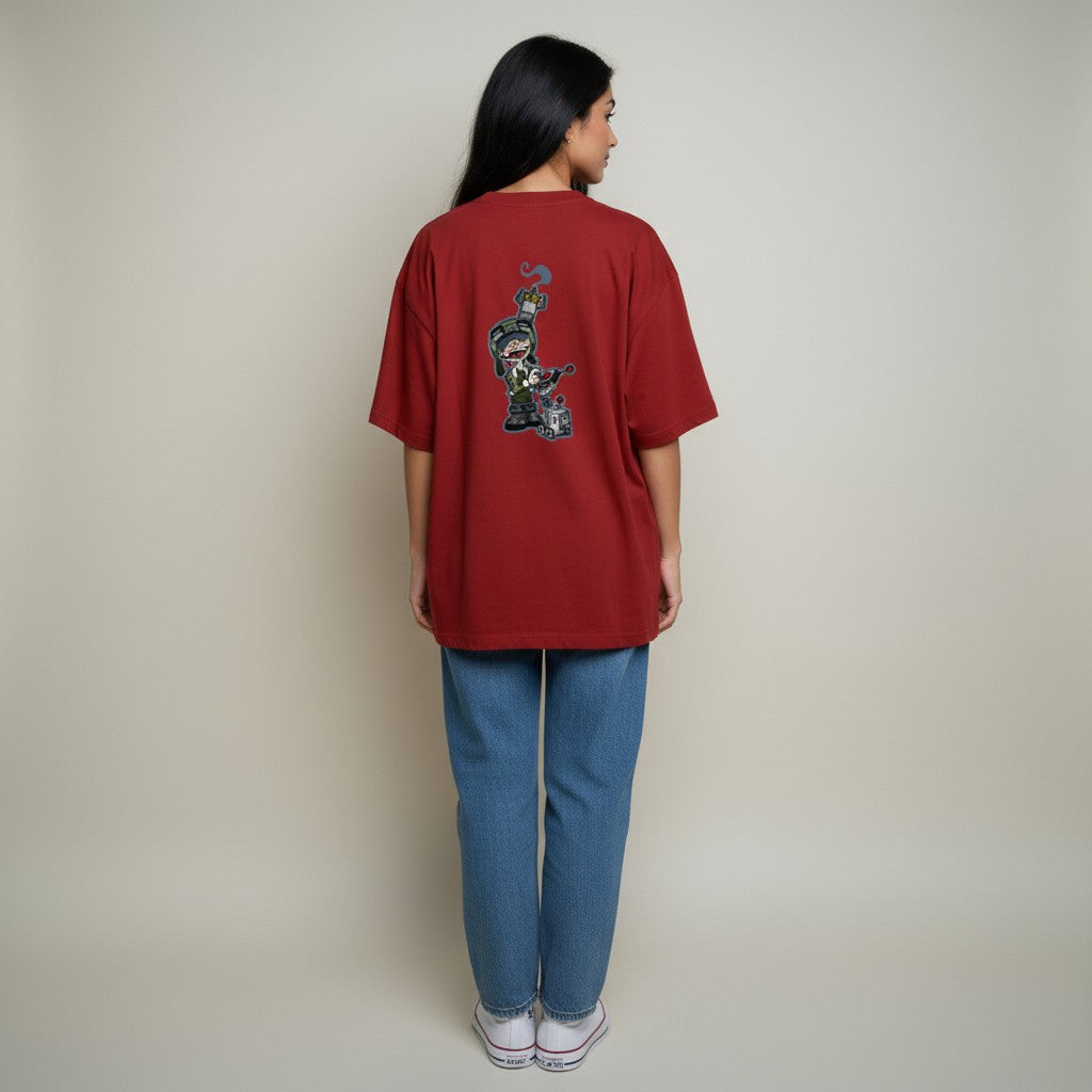 LowkeyLoud "The Pilot Kid" Unisex Oversized T-Shirt