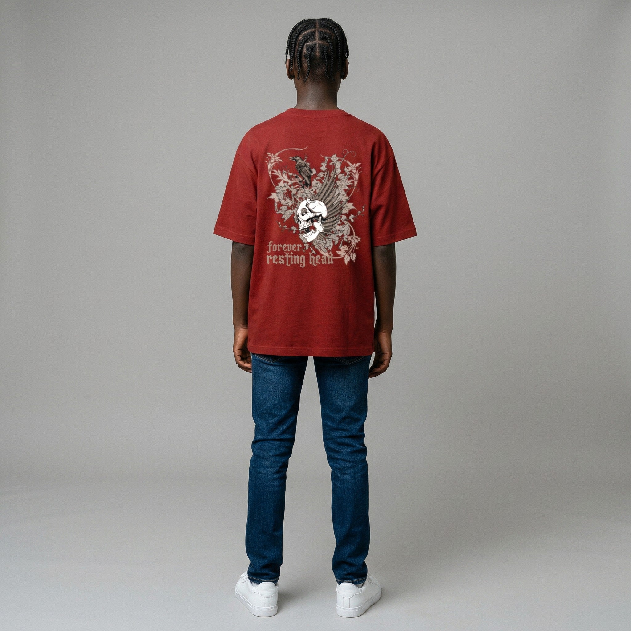 LowKeyLoud "Forever Resting Head" Unisex Oversized T-Shirt