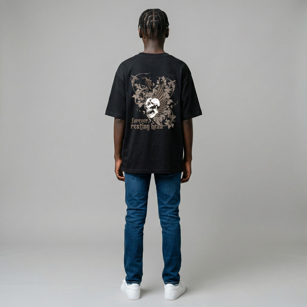 LowKeyLoud "Forever Resting Head" Unisex Oversized T-Shirt