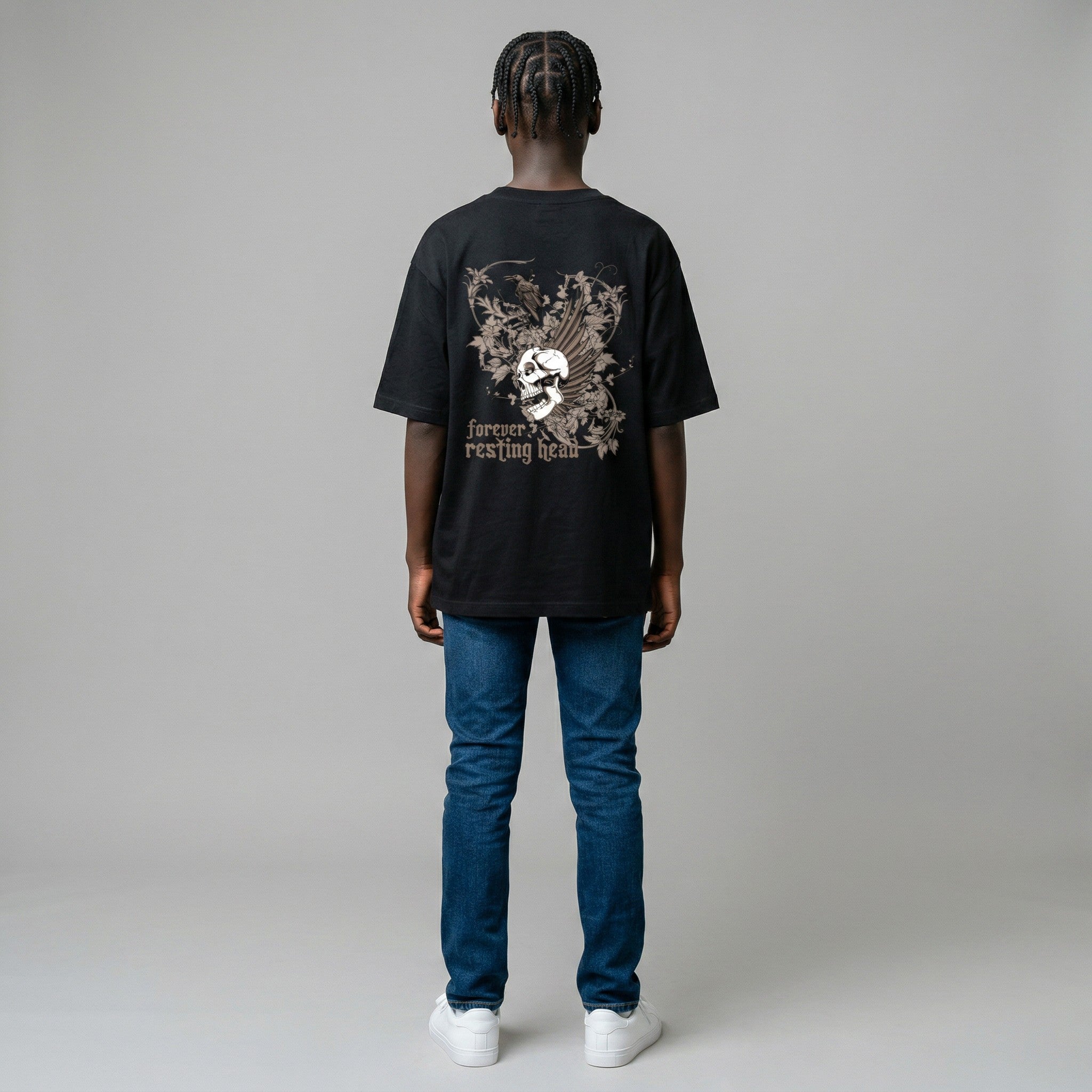 LowKeyLoud "Forever Resting Head" Unisex Oversized T-Shirt