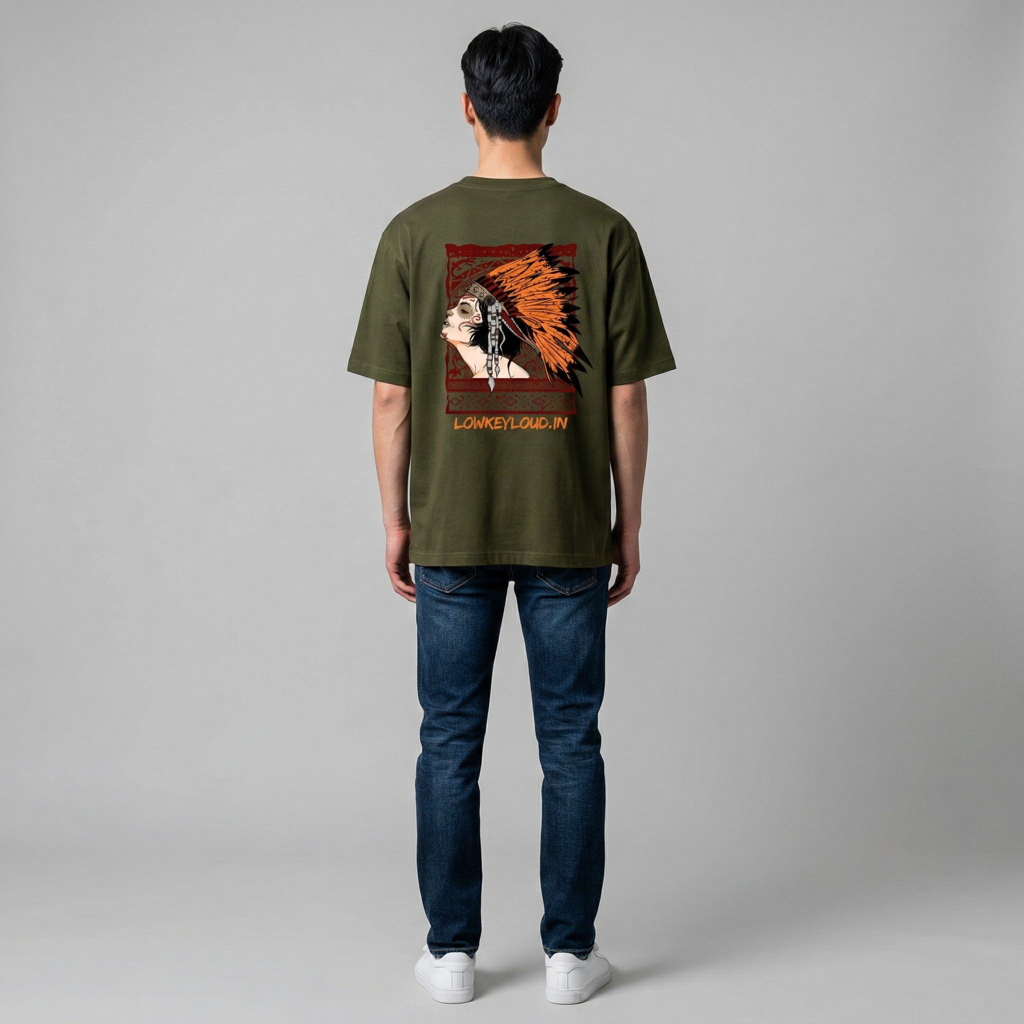 LowkeyLoud "The Spirit Warrior" Unisex Oversized T-shirt