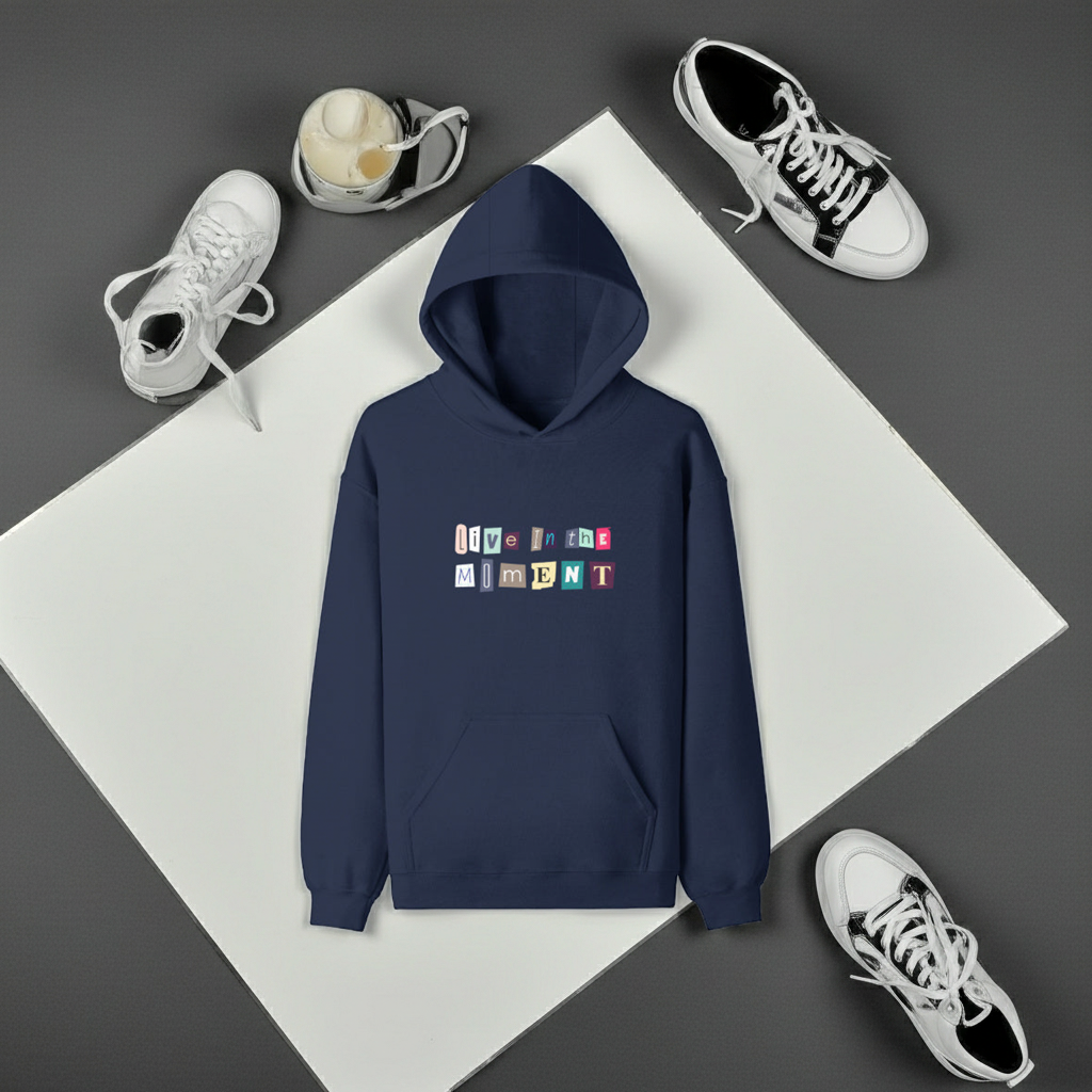 LowkeyLoud “Live in the Moment” Hoodie – Unisex Everyday Comfort