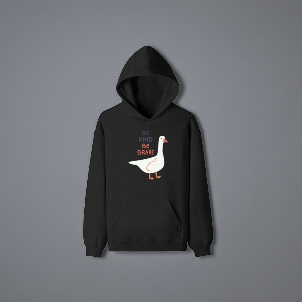 LowkeyLoud “Be Kind, Be Brave” Hoodie – Unisex Everyday Comfort
