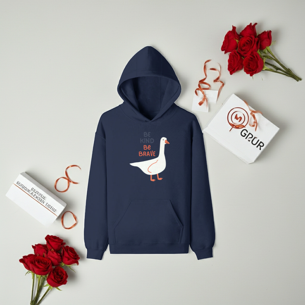LowkeyLoud “Be Kind, Be Brave” Hoodie – Unisex Everyday Comfort