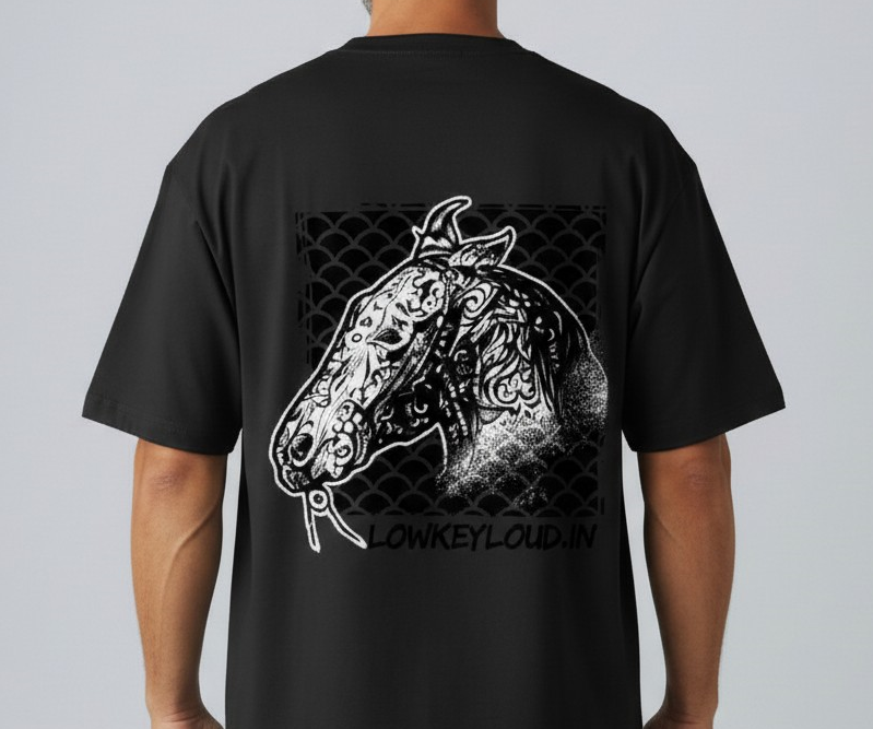 LowKeyLoud "Horse" Unisex Oversized T-Shirt
