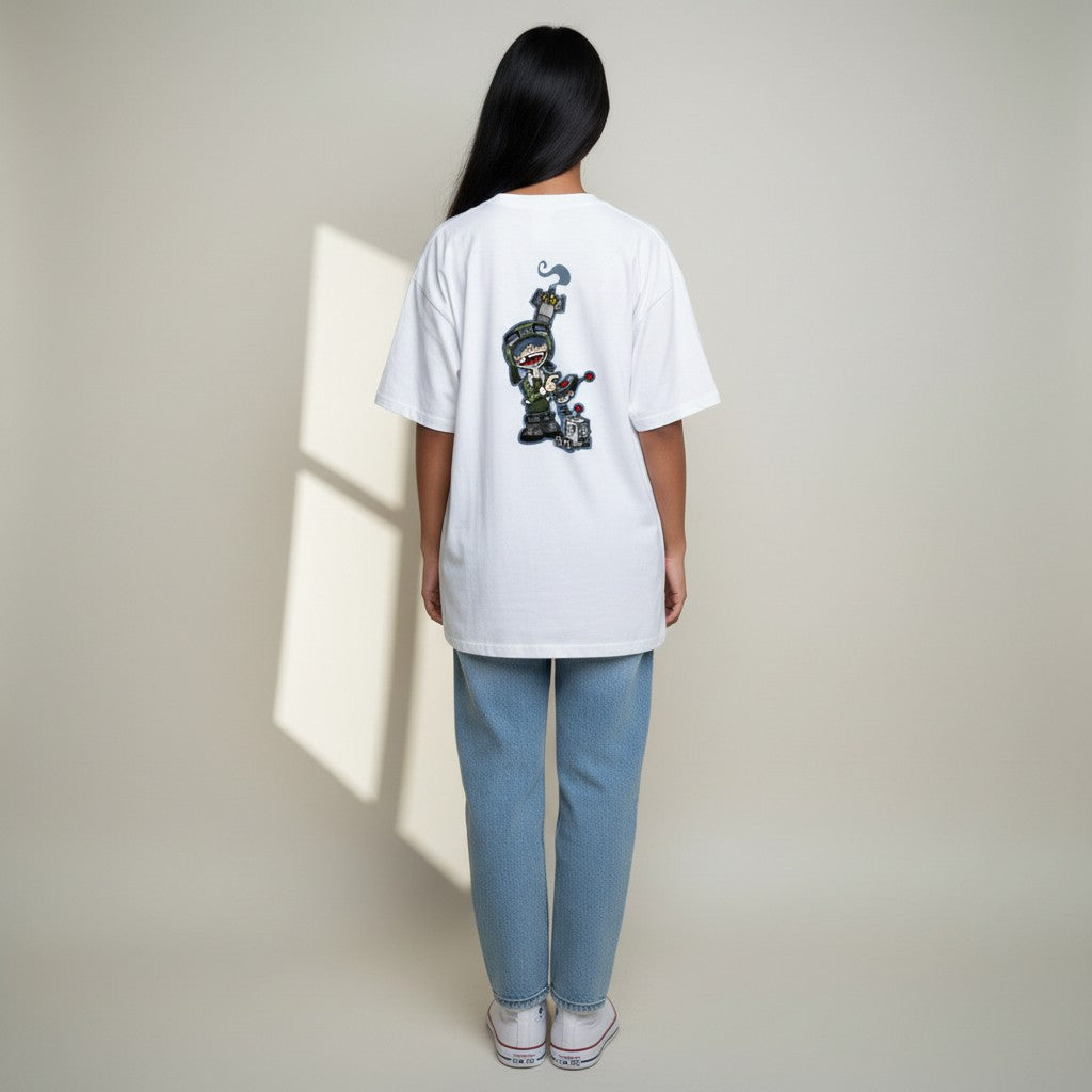 LowkeyLoud "The Pilot Kid" Unisex Oversized T-Shirt